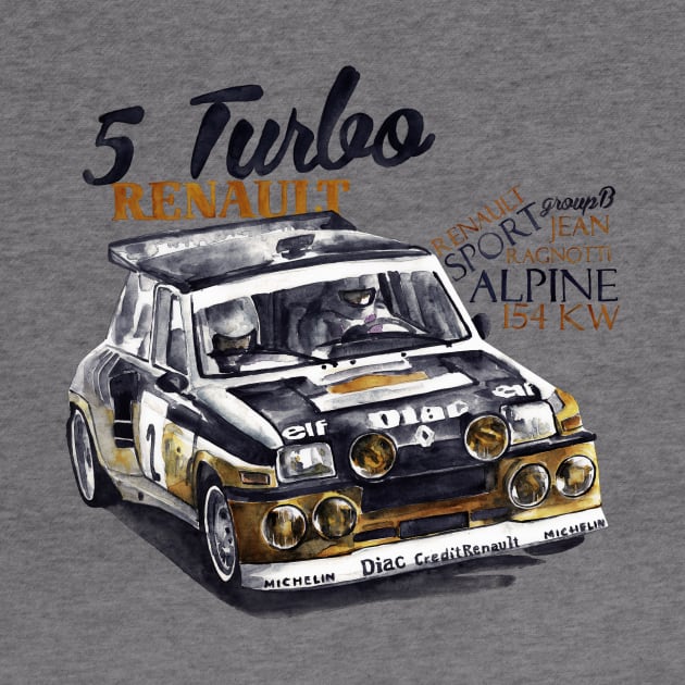 Rally group B: Renault 5 Turbo by dareba